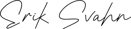 Erik Svahn Signature